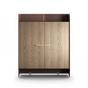 Modern Italiaans Design Leather Wood Dining Grote dressoirbuffetkast