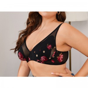 Rose print sexy één stuk plus size lingerie groothandel