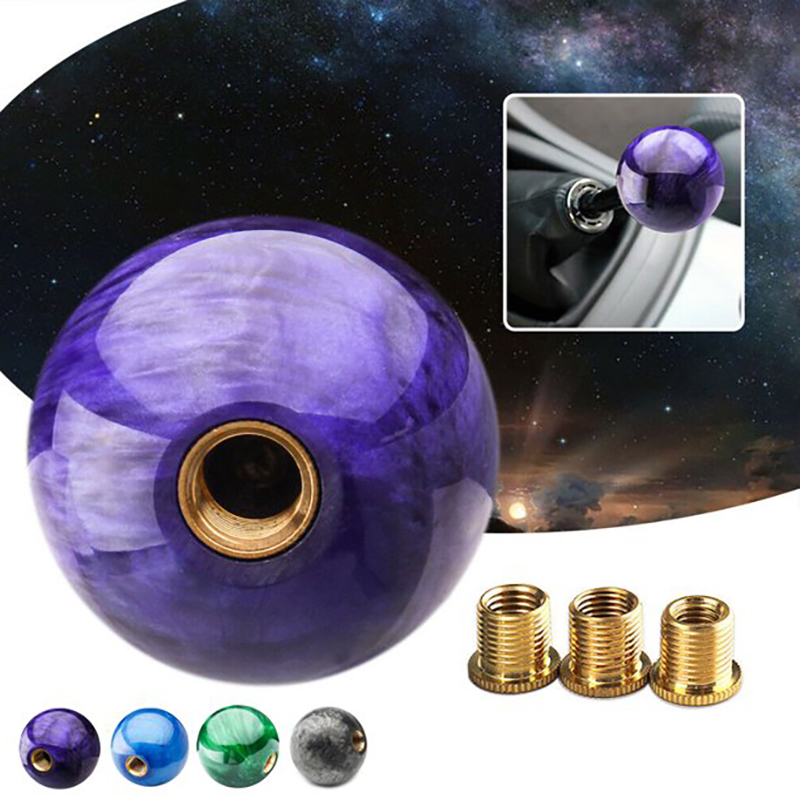 Universal Handmatige racenauto -aanpassing Gear Shift Knop Resin Ball Head met adapters gegraveerde schakelknop en adapterfactory Groothandel Custom