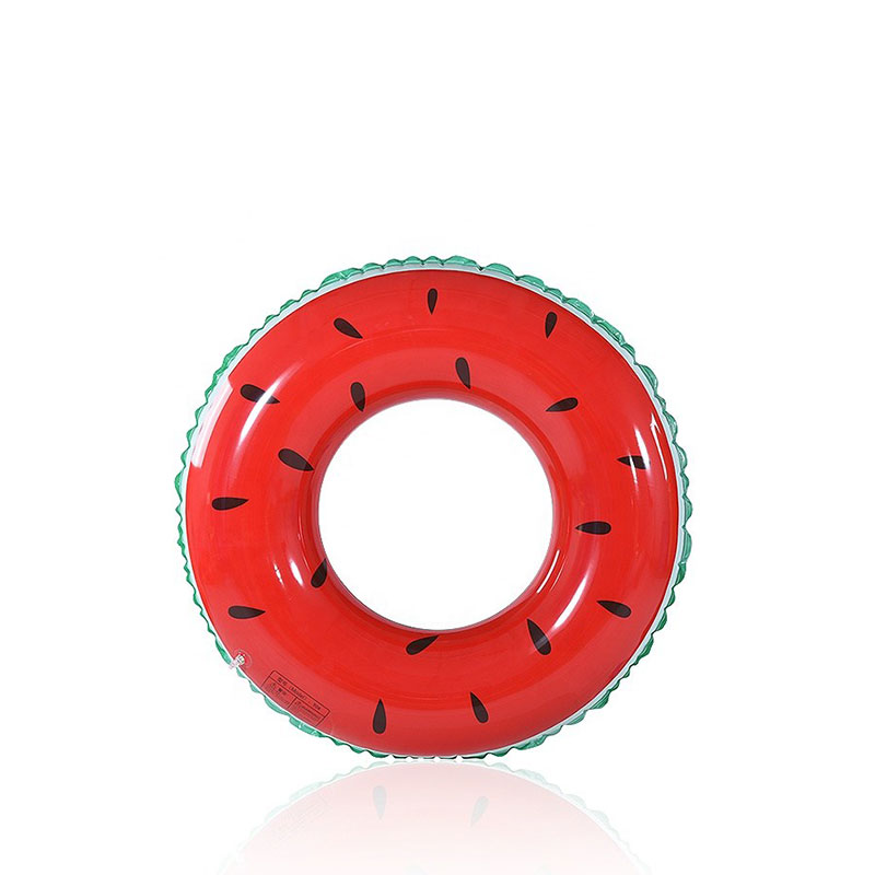 Groen PVC Beach Party Pool Blaadbare fruit zwemring