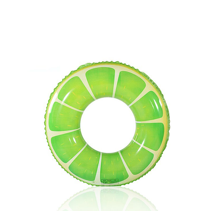 Groen PVC Beach Party Pool Blaadbare fruit zwemring