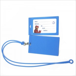 Factory Groothandel Siliconen -ID Kaarthouder Badge -ID Naam Kaartkast Taghouder met Clear Acryl -venster