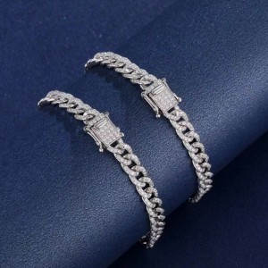 Tuochen sieraden 18k/14k/10k gouden Cubaanse armband met diamant/moissanite steen voor man