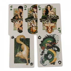 Flower Cut Card aangepaste fabrikant magische show speelkaart