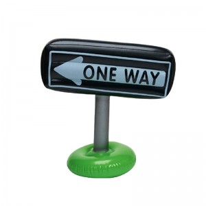 Fabrikanten Aangepaste PVC opblaasbare verkeersborden blazen Roadblocks Triangle Road Signs WAARSCHUWING Signs PVC Toy