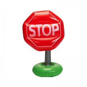 Fabrikanten Aangepaste PVC opblaasbare verkeersborden blazen Roadblocks Triangle Road Signs WAARSCHUWING Signs PVC Toy