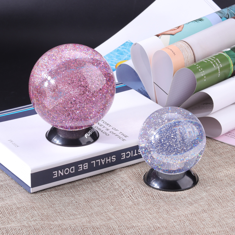 Factory Groothandel Decoratie Home Glitter Poeder Inside Acryl Plastic Crystal Ball