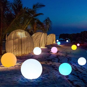 stemmingslicht/kleurverandering meubels verlichting ballen vorm magie buitenle led glow ball light decoratieve draadloze afstandsbediening led zonnelamp