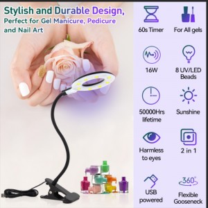 M&r 102a draadloze LED -nagellamp&16W fluorescentielamp