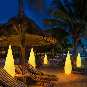 Tuin Patio Dek Zwembad Decoratie Moderne Led Standing Vloerverlichting Remote RGB Kleur Verandering Led Licht Vloer Lamp Buitenlichten Batterij Powered Waterdicht oplaadbaar