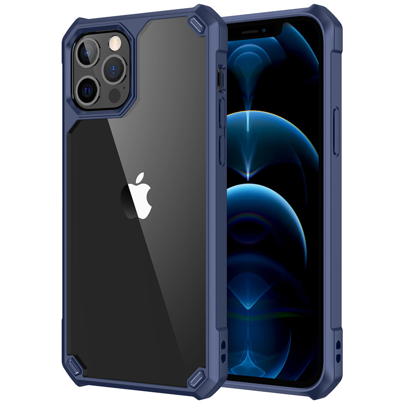 Geschikt voor iPhone 12Pro Case, zware militaire beschermhoes, schokbestendige vaste zaak