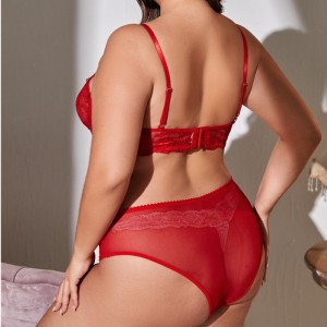 Sexy harnas bloemen kanten lingerie set sexynachtkleding