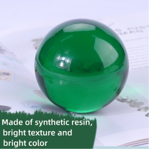 Bulk 40 50 mm vaste ronde transparant klein jongleren roodblauw doorschijnende bollen ballen acryl kristallen bol kralen