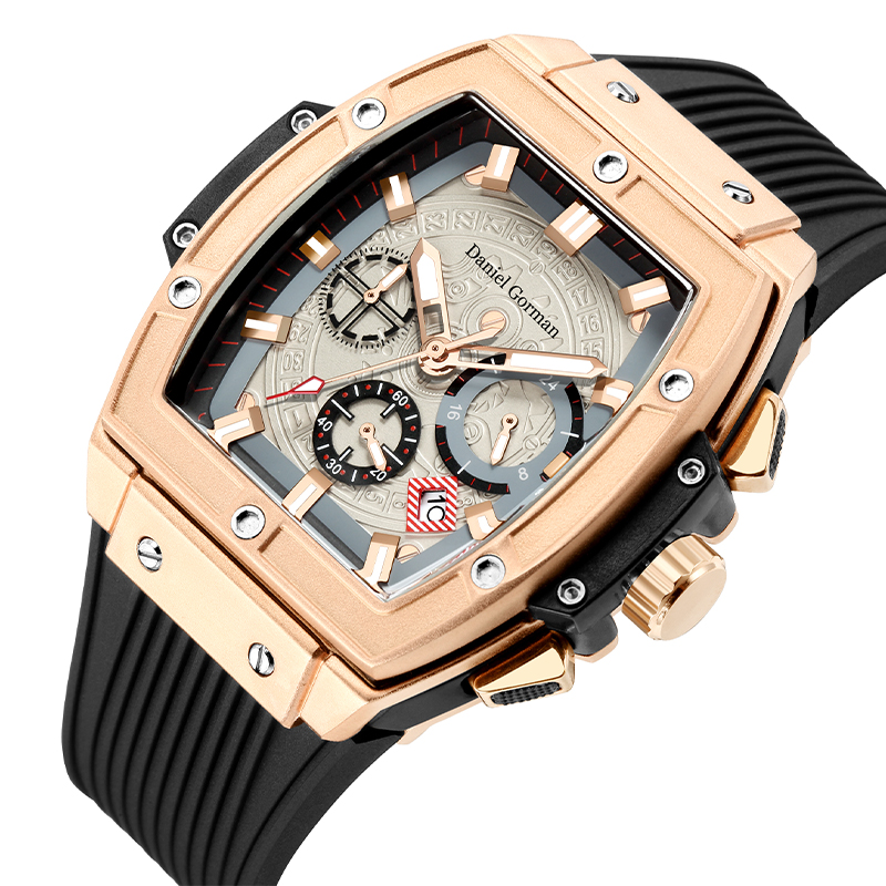 Daniel Gormango13 Brand Waterdichte Watch Men's Clock Fashion Sports Leisure Unieke Quartz Luxury Square Men \\'s Watch