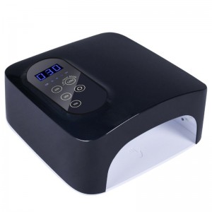 M&R 601PRO 72W Draadloze LED -nagellamp, oplaadbare LED -nageldroger, 15600 mAh Wireless Fast Nail Polish Curling Lamp, Professional Gel Nail Lights Nail Art Manicure Tools for Home and Salon (Oplaadbaar)