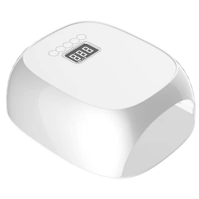 M&r 801Pro draadloze LED -nagellamp, draadlozenageldroger, 72W oplaadbare LED -nagellicht, draagbare gel UV LED -nagellamp met 4 timer -instellingssensor en LCD -display groen