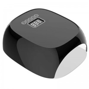 M&r 801Pro draadloze LED -nagellamp, draadlozenageldroger, 72W oplaadbare LED -nagellicht, draagbare gel UV LED -nagellamp met 4 timer -instellingssensor en LCD -display groen