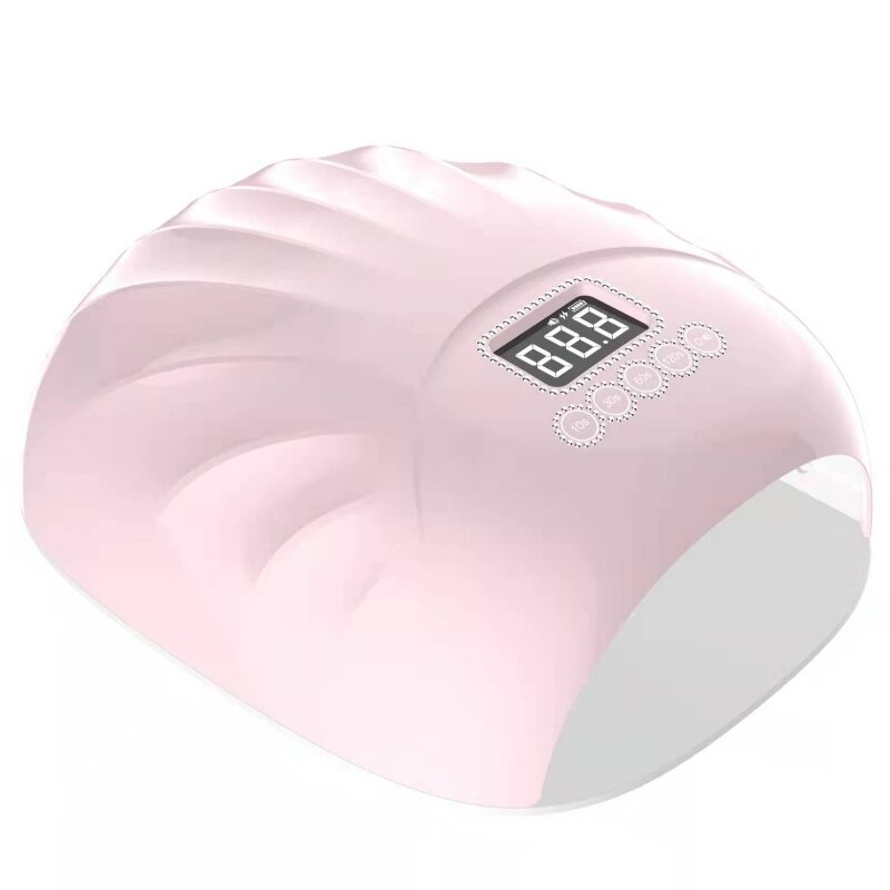 M&r 802Pro draadloze LED -nagellamp, draadlozenageldroger, 72W oplaadbare LED -nagellicht, draagbare gel UV LED -nagellamp met 4 timer -instellingssensor en LCD -display groen