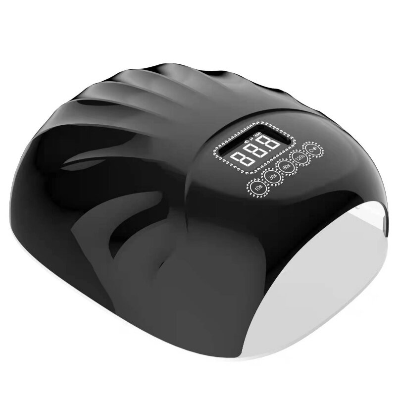 M&r 802Pro draadloze LED -nagellamp, draadlozenageldroger, 72W oplaadbare LED -nagellicht, draagbare gel UV LED -nagellamp met 4 timer -instellingssensor en LCD -display groen