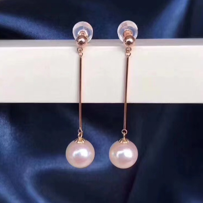 18k/14k/10k/9k Gold Pearl Earring Klaar om te verzenden