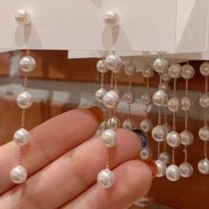 18k gouden parel oorbel voor meisjes