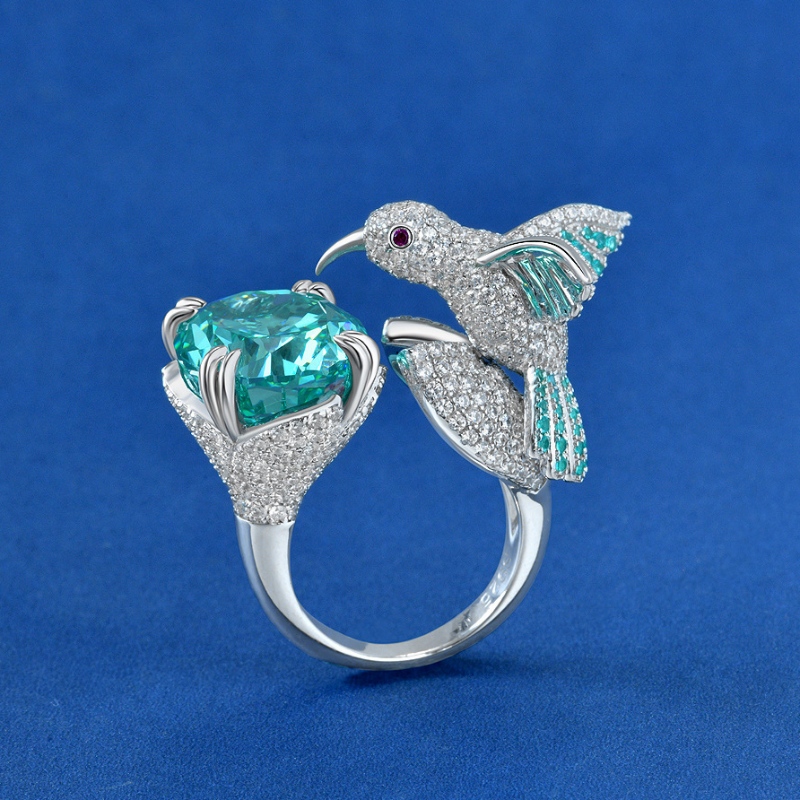 Nieuw ontwerp Sterling Silver 925 met AAAAA Zirkon Stone Bird Ring klaar om te verzenden