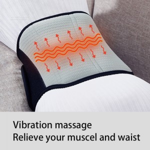 Verwarmde taillebrace wrap met massage, verwarming vibratie taille massager