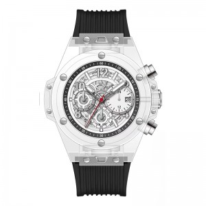 Daniel Gormanrm2209 Automatisch acryl transparant ontwerp Men \\\\ \'s Quartz Watch Waterdichte Men\'s Watch Business Watch Men \\\\\' s Watch