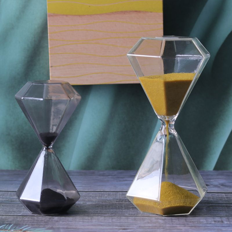 Groothandel 5 15 30 Minutes Time Creative Home Decor Ornament Gift Gold Sand Diamond Handelaar Glass Zand Timer