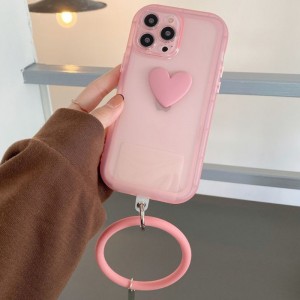 Geschikt voor Apple iPhone13Pro mobiele telefoonhoes, Silicone Mobile Phone Case, Bracelet Love Soft Case