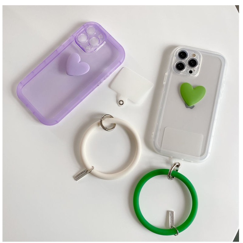 Geschikt voor Apple iPhone13Pro mobiele telefoonhoes, Silicone Mobile Phone Case, Bracelet Love Soft Case