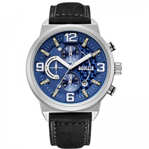 Baogela Men\'s Black Sports Quartz Kijk Leisure Fashion Analog Timing Watch Display Men \\\\\'s Watch 1709 Black Blue