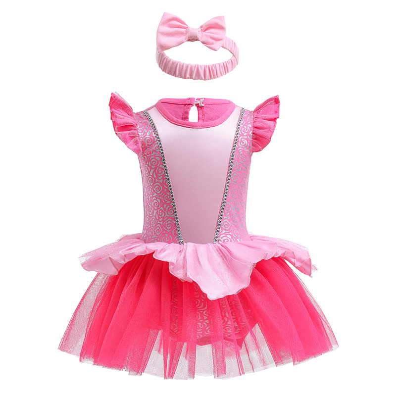 Halloween Girls Princess Romper 1 2 -jarige verjaardagsjurk Fancy Fairy Desse voor pasgeborenen Elsa Ariel Rapunzel Belle aankleden