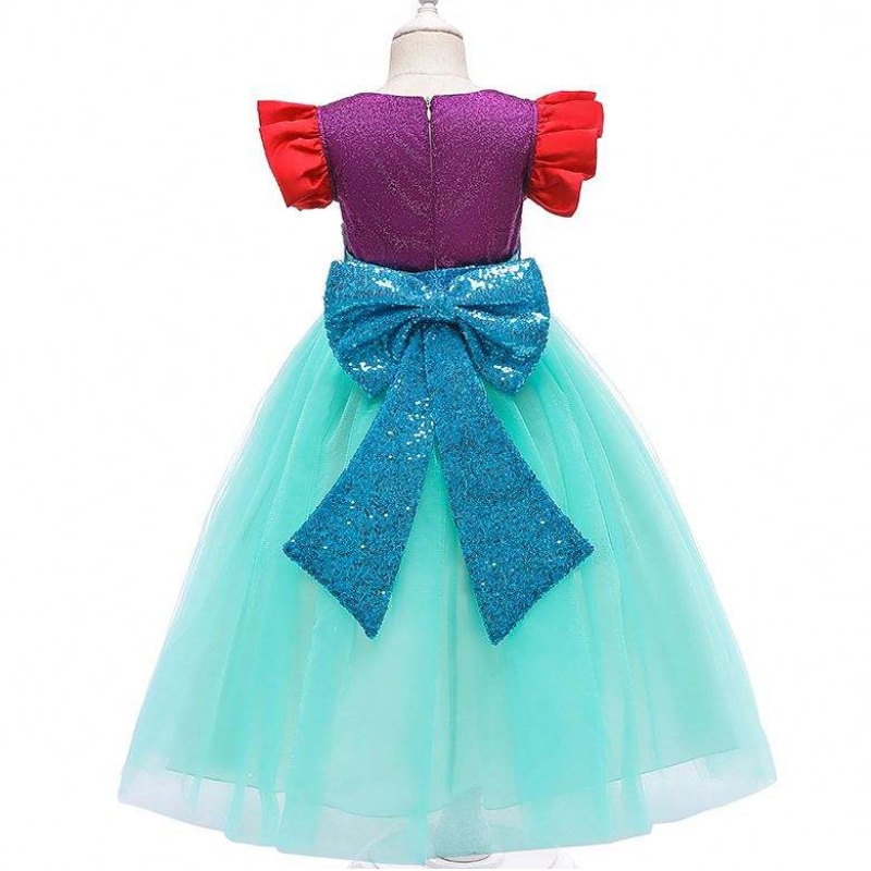 Baige Kids Mermaid Ariel Princess Girl Dress Halloween Performance Cosplay Cosplay Kostuum Mry002