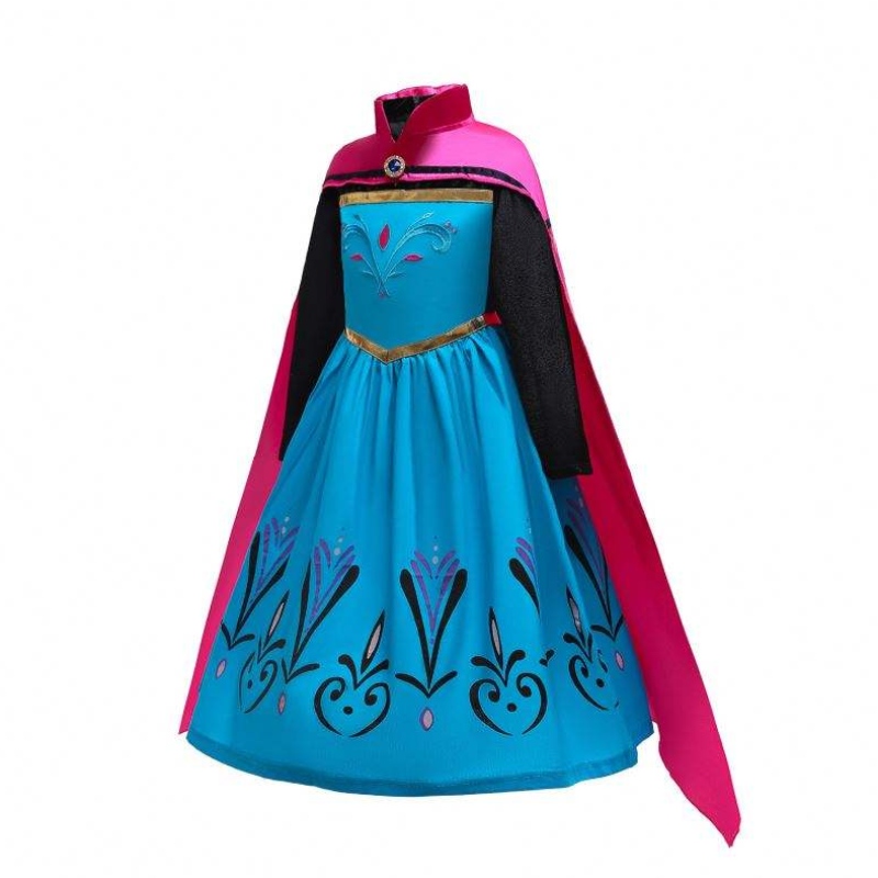 Baige Christmas Halloween Party -jurken voor kinderen Princess Anna Elsa Cosplay Kostuum Baby Role Play Kostuum