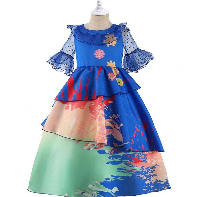 Baige cosplay kostuum Halloween prinses jurk encanto mirabel meisje feestjurk met gratis tas