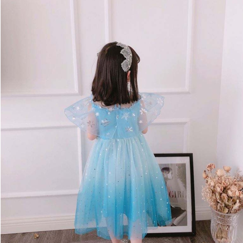 Baige cosplay feest verkleed Belle Princess Girls kleding Kostuum Princess Elsa Anna Halloween Fairy Kids Fancy Dress BX1683