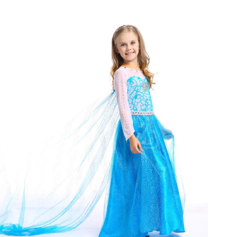 Denieuwe Aisha Party Princess Dress Girls Long Dress Aisha Princess Dress met een volledige set accessoires