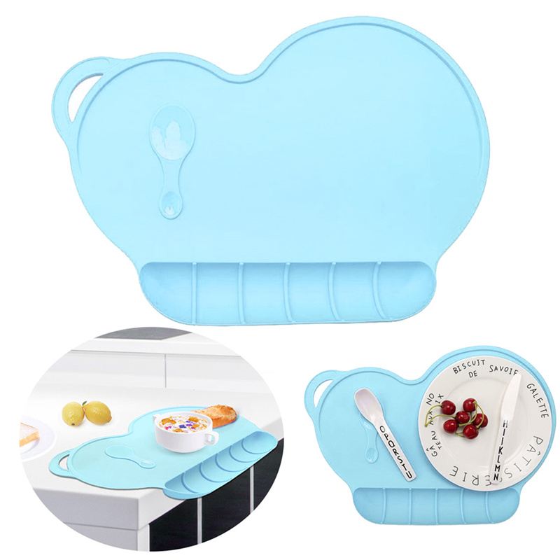 Silicone Nit-Sticking draagbare herbruikbare reisplacemats voor kinderen Tiny Diner