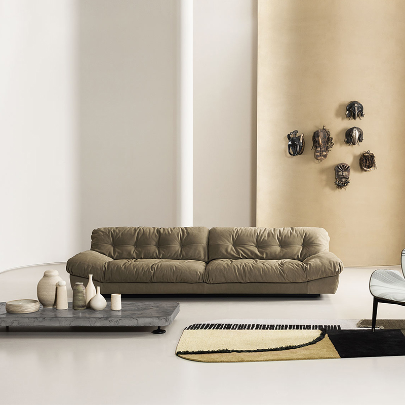 Italiaans ontwerp Sleeper Lazy Sofa Leather Baxter Cloud Sofa Sectional Set Furniture Living Room