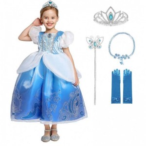 Haar rapunzel cosplay jurk prinses jurk tv&movie cosplay kostuum