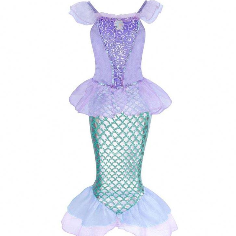 Meisjes Little Mermaid Halloween Princess Kostuum Kinderen Ariel Dress Kids Kerst Carnaval Verjaardagsfeestje Fancy Outfit Kleding