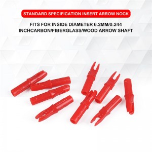Elongarrow 140001 ID6.2 mm koolstofvezel pijlschoennock invoegen