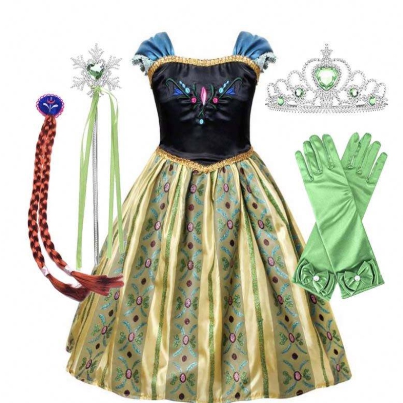 Amazon Hot Selling Fancy Fairytale Kinderkinderen Kinderkostuummeisjes Kostuum Princess Dresses HCGD-015