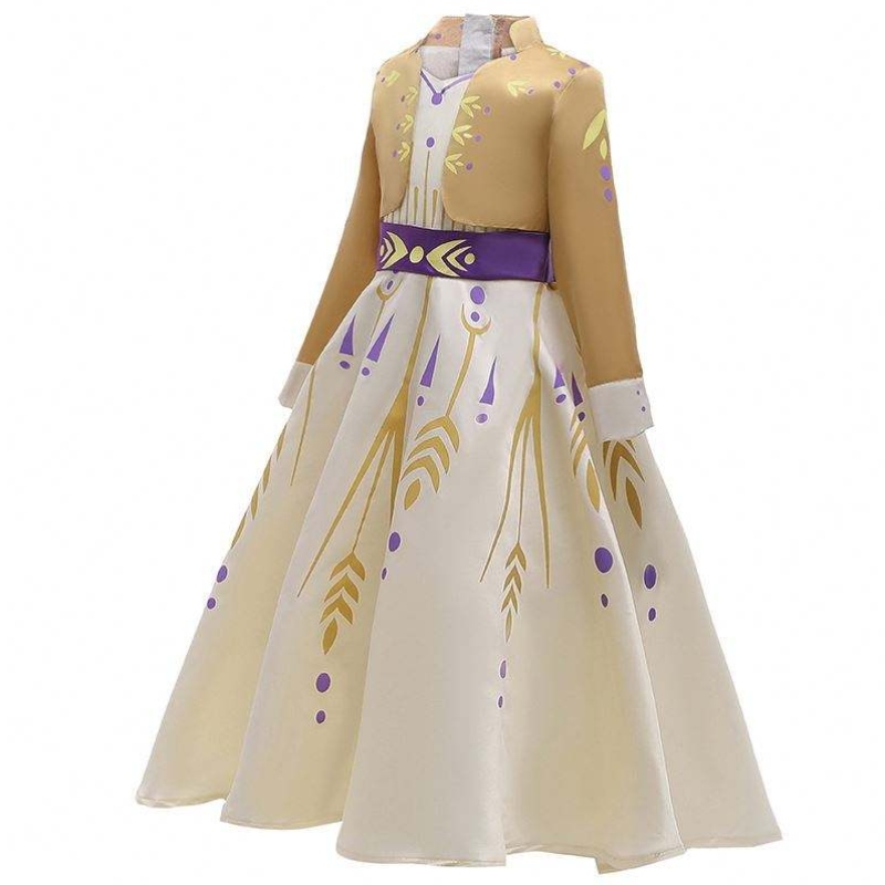 2022 Nieuwe Fancy Dress Up Ice Snow Queen Elsa 2 Fancy Dress Costume Halloween HCGD-016