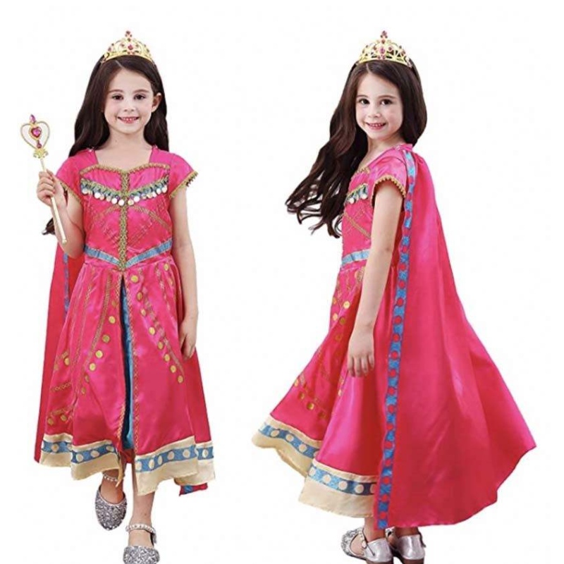 Meisjes verkleden verjaardag Halloween-feest kleine prinses kostuum Arabische jurk met Cape Tiara Wand HCAL-002