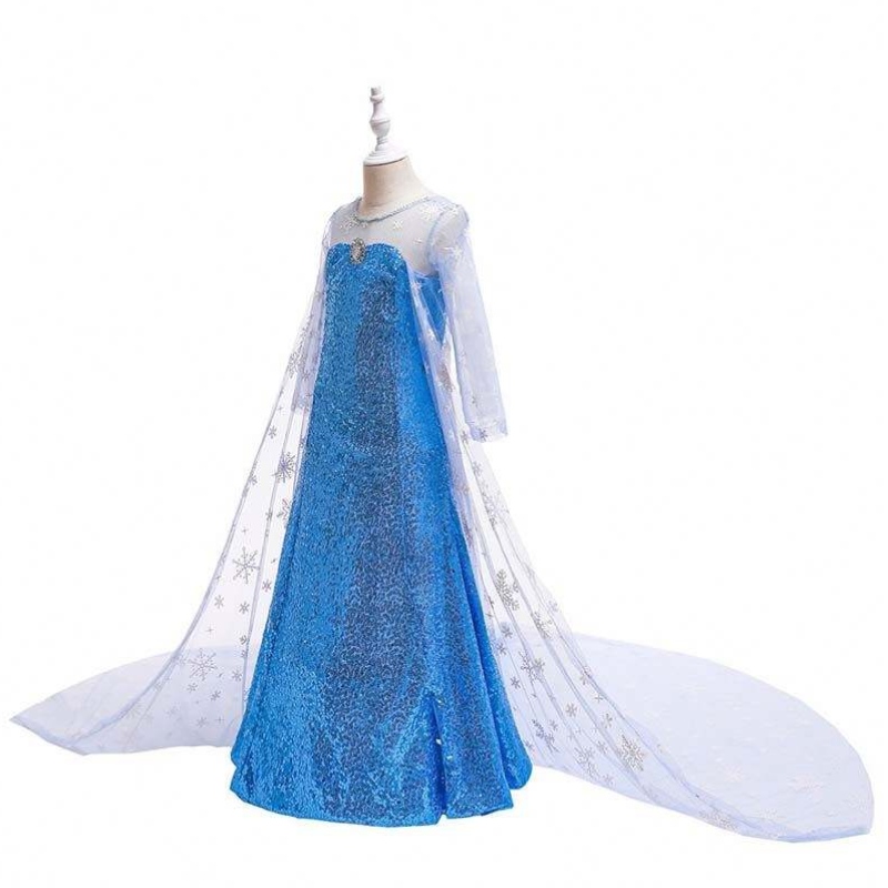 Kids Girls Little Princess Fancy Dress Up Cosplay kostuum Elsa Coronation Dress Cosplay HCGD-020