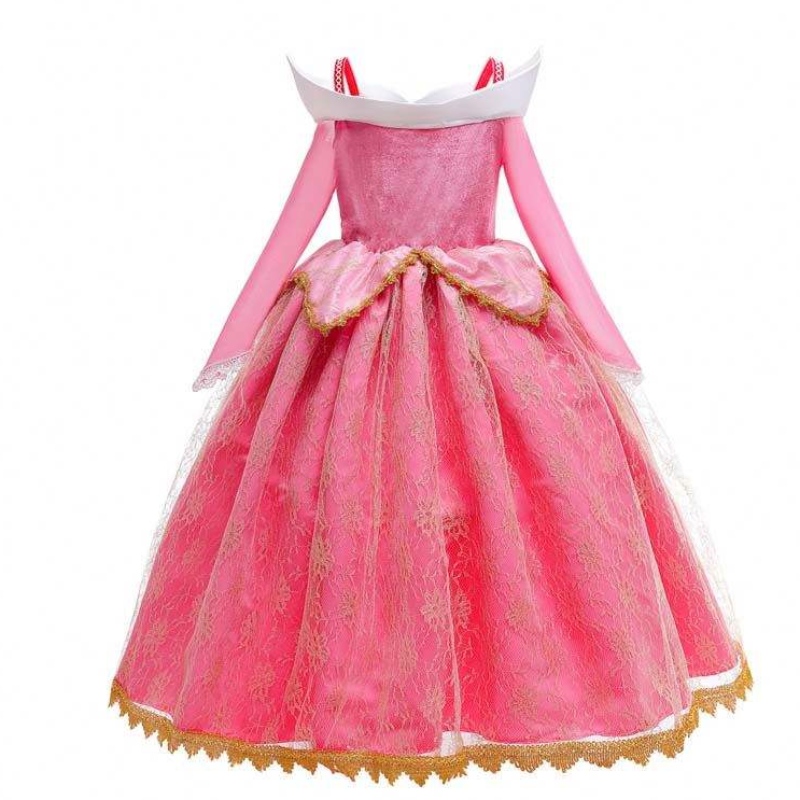 Girl Princess Kleed Sleeping Beauty Pink Princess-kostuum voor 3-10y HCSP-001