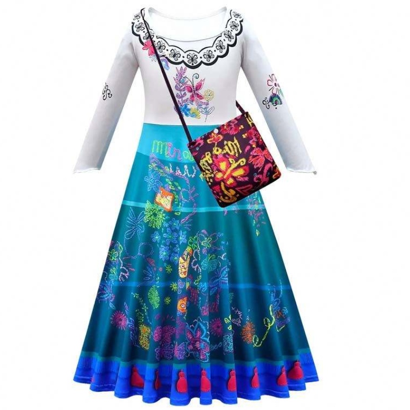 Trending Products 2022 90-160cm Halloween Princess Dress Isabela Madrigal Encanto Mirabel Cosplay HCIS-012