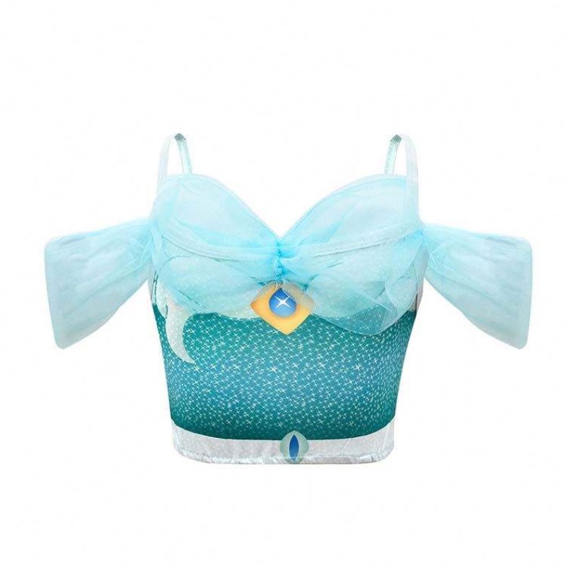 NOVEDADESS 2022 Halloween Cosplay Arabische prinses Aladdin en Jasmine-kostuum met hoofdband sieraden HCAL-005